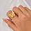 Miniature : Bague pour femme simple petit prix pierre style ajustable