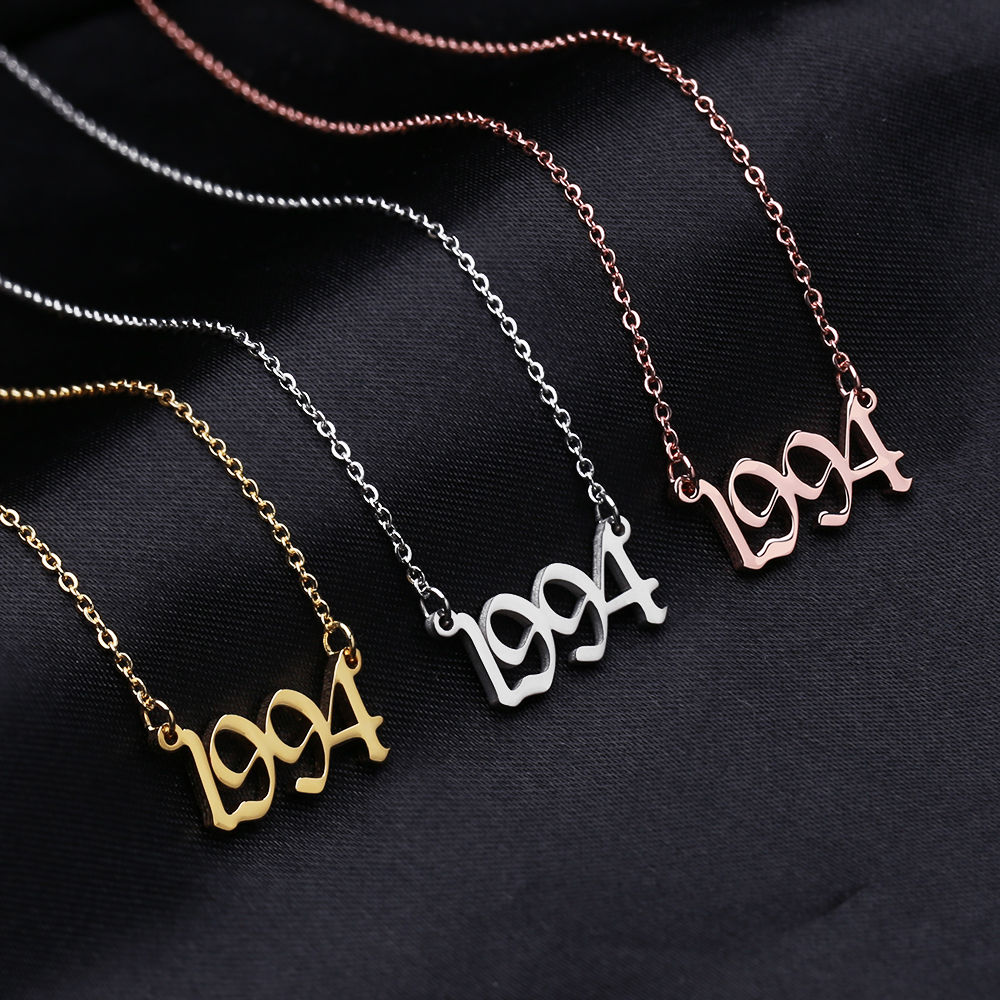 Collier avec votre date de naissance personnalisé 1