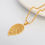 Miniature : Collier femme forme feuille tendance jolie