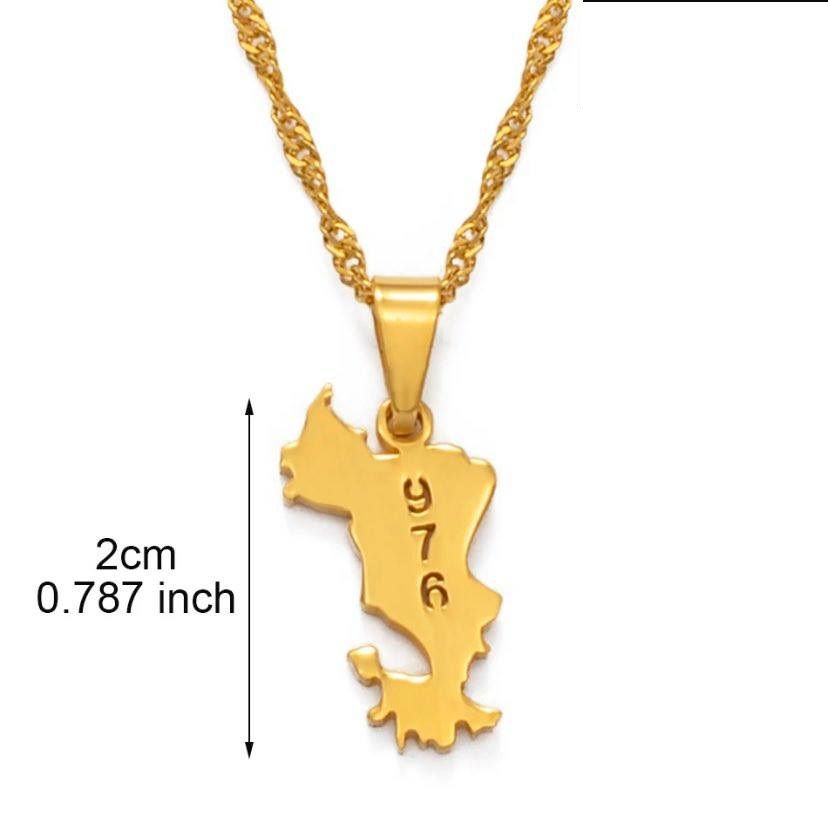 Miniature : Collier Mayotte plein écrit 976