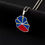 Miniature : Collier pendentif la réunion carte couleur drapeau 