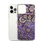 Miniature : Coque transparente iPhone®  style tissu salouva violet