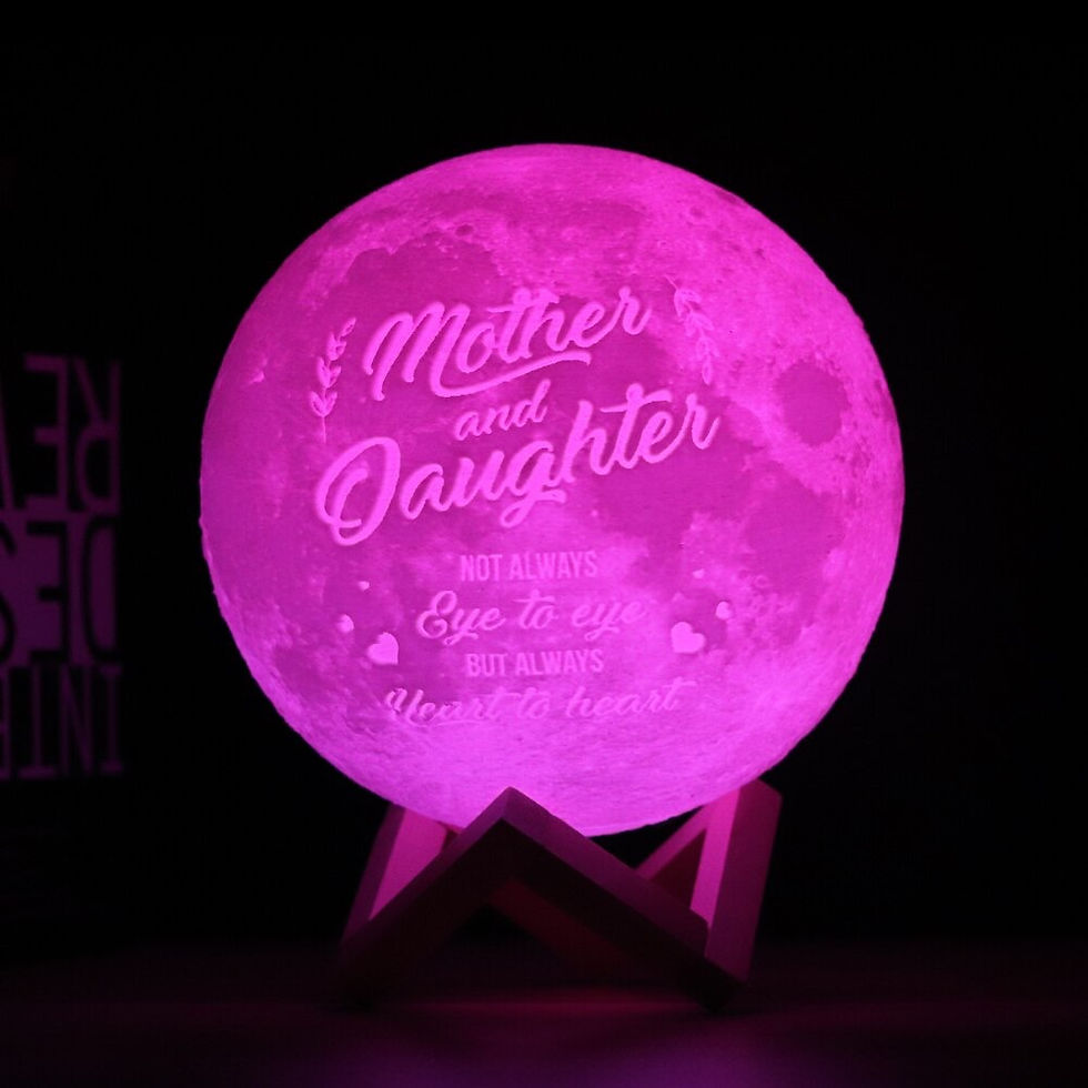Miniature : Lampe lune avec nom ou photo personnalisé plusieurs couleurs