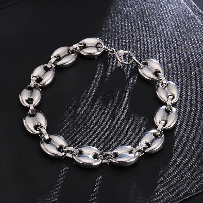 Miniature : Ensemble collier bracelet boucles grains café mixte homme femme trois produits
