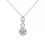 Miniature : Collier avec pendentif petite pierres brillant rond