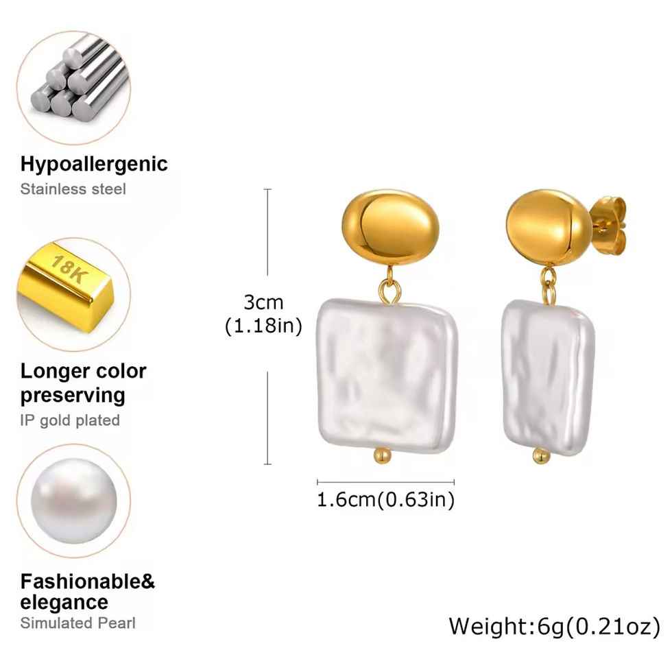 Miniature : Boucles d’oreilles fleurs dorées avec perle blanche a