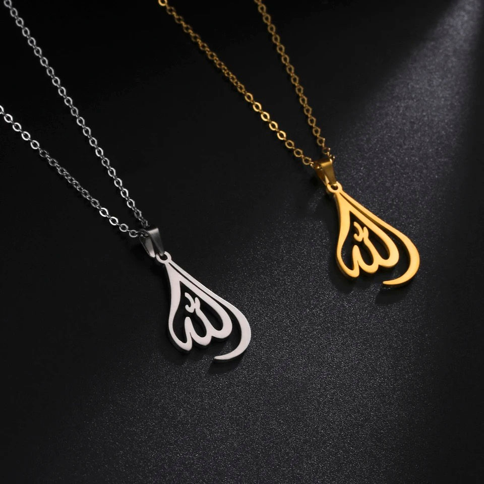 Miniature : Collier femme pendentif allah tendance jolie  