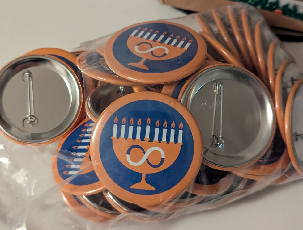Thumbnail: Neurodivergent Menorah Badge