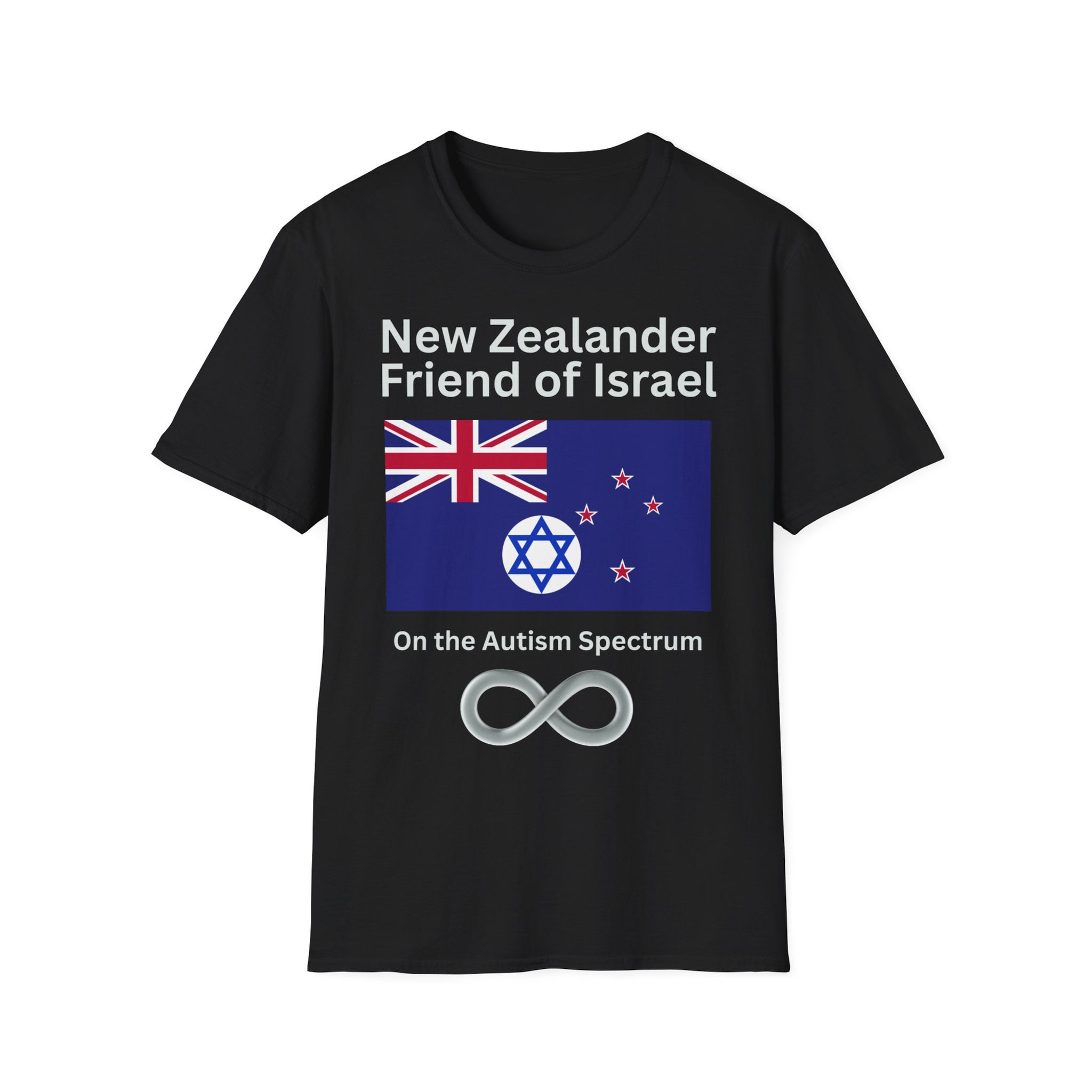 New Zealander Friend of Israel on the Autism Spectrum T-Shirt