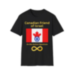 Canadian Friend of Israel on the Autism Spectrum T-Shirt