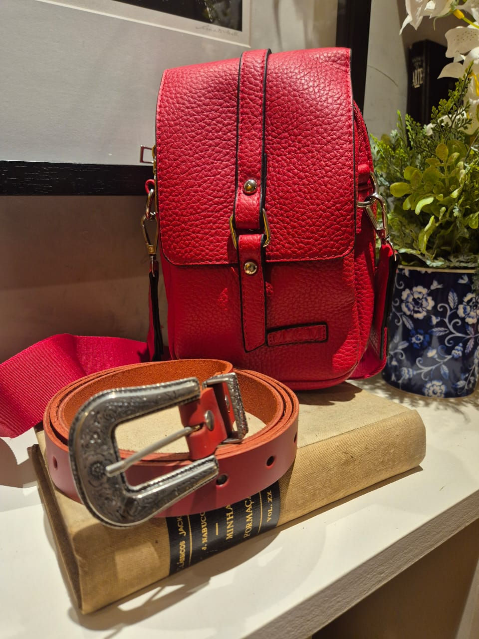 Bolsa de couro sintético