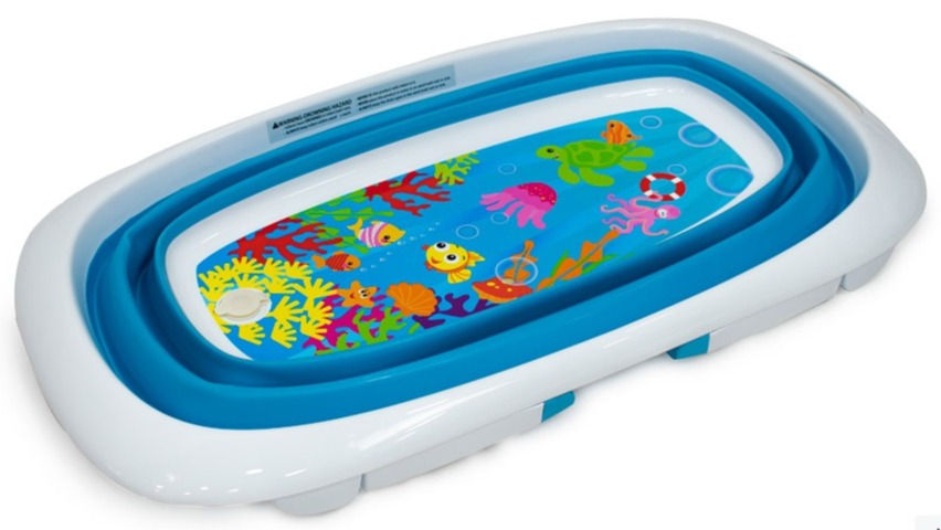 Miniatura: Bañera Azul Plegable Estampada
