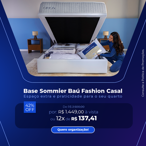 Base Baú Ortobom em Oferta