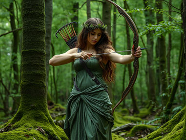 Artemis in the forest