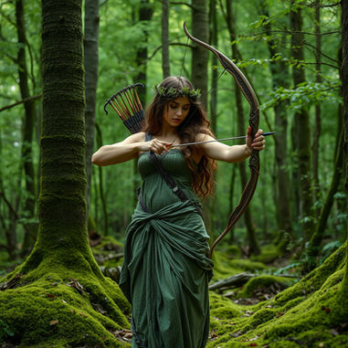 Artemis in the forest