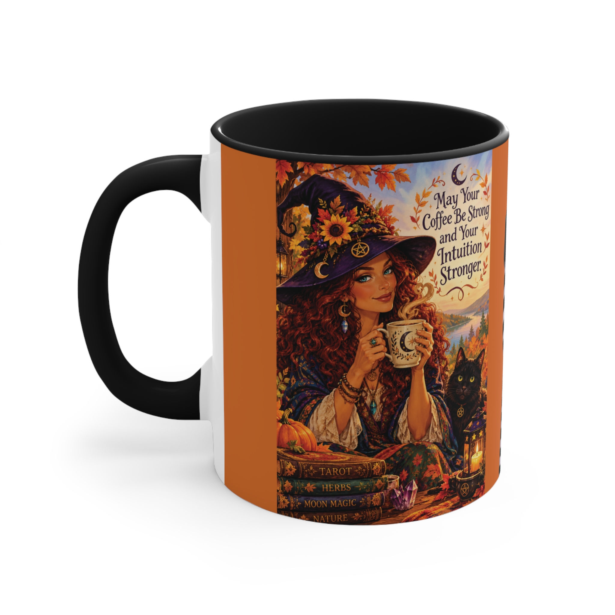 A Whimsical Witchy Halloween Accent Mug