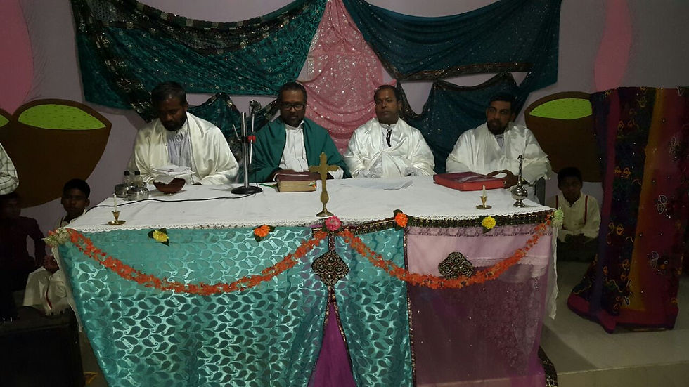 Celebrants for Mass in Champeapada