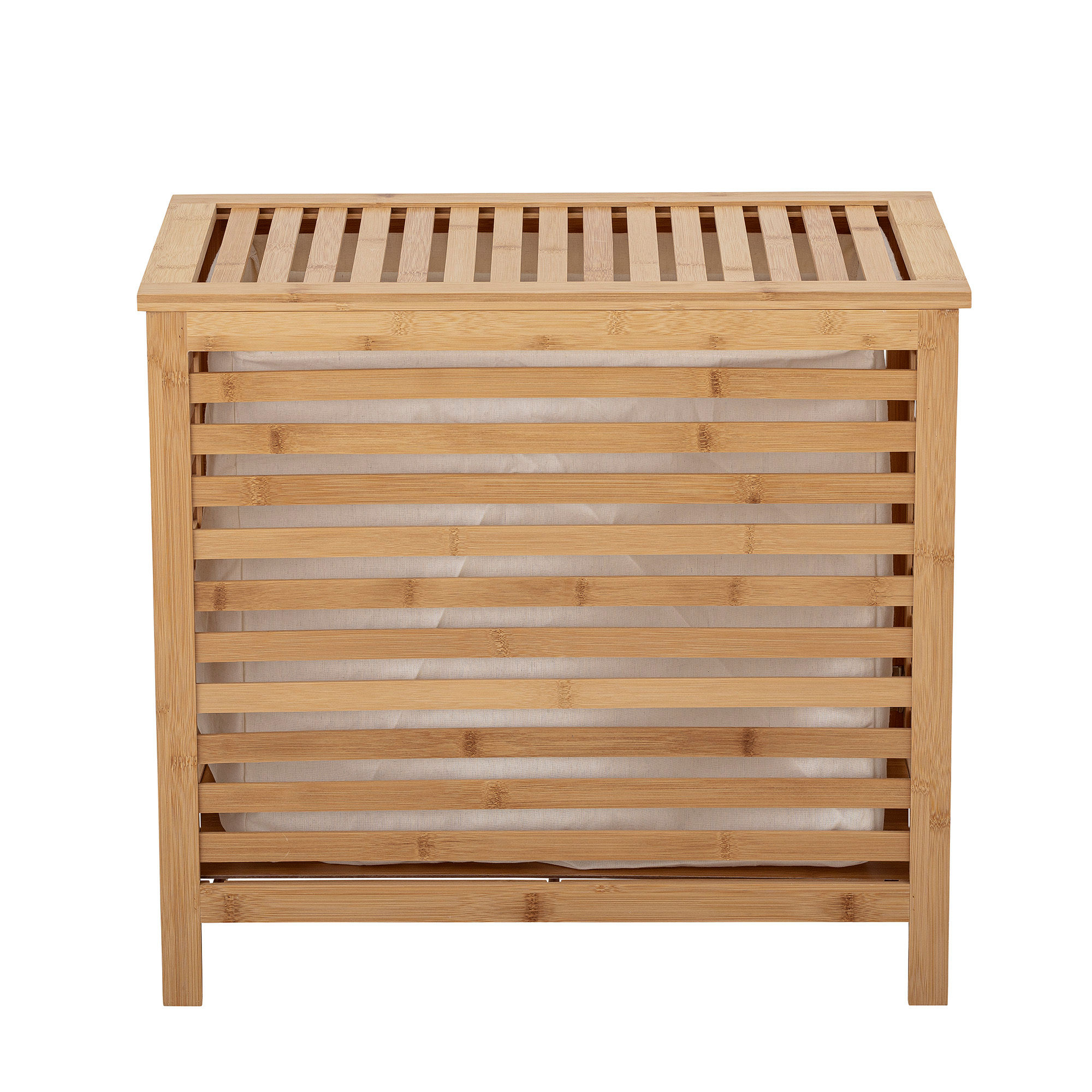 סל כביסה עץ במבוק  טבעי Aden