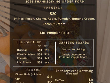 Thanksgiving Goodie Order Forms Now Available!