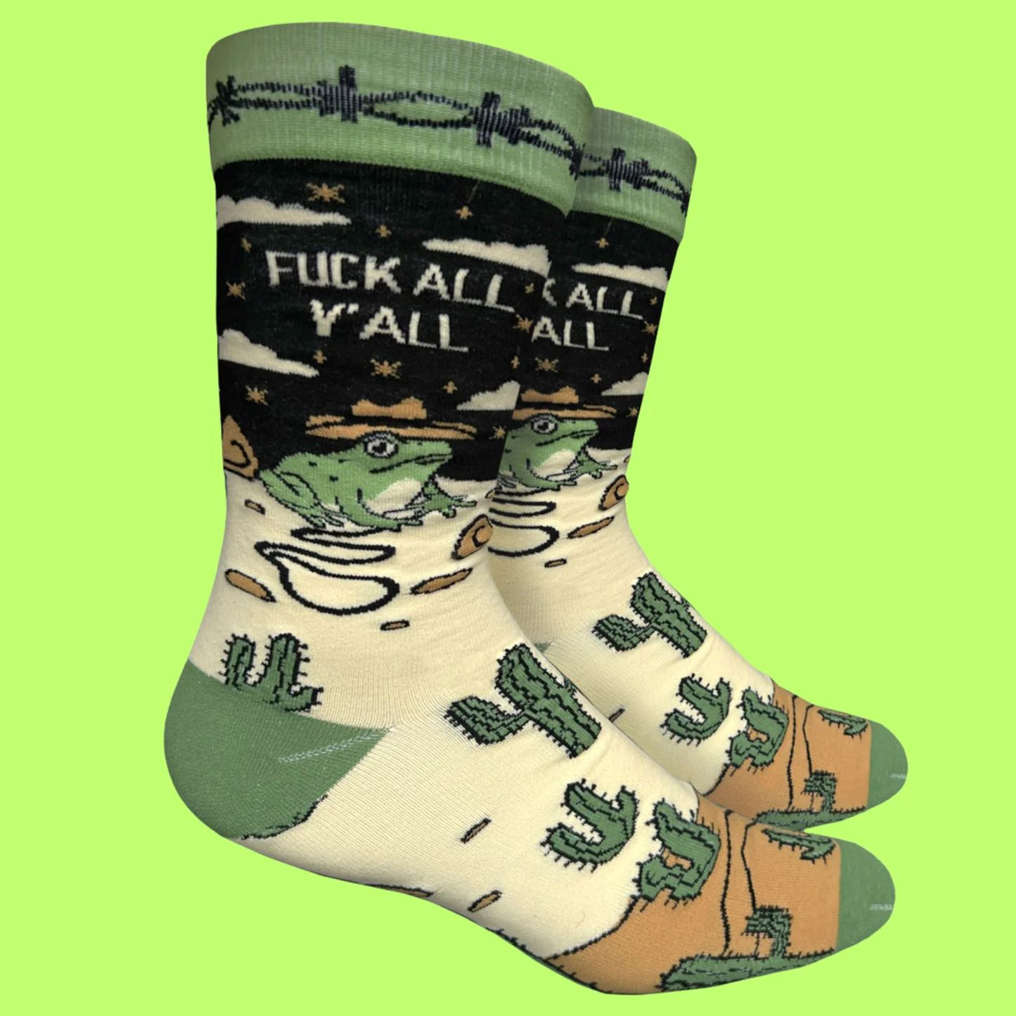 Sweary Frog Socks