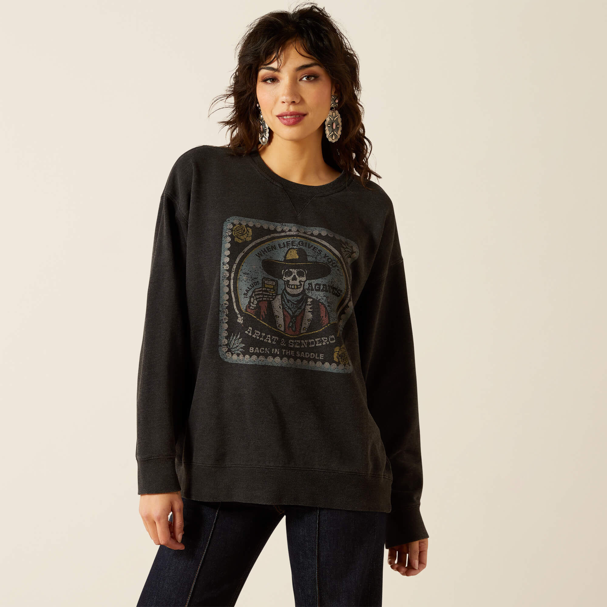Ariat Sendero When Life Gives You Agaves Oversize Sweatshirt