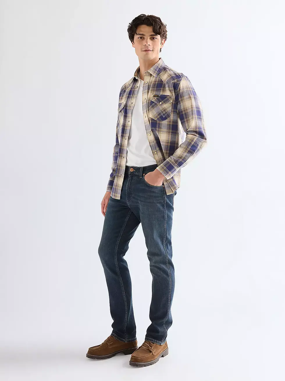 Thumbnail: Wrangler Regular Western Indigo Shirt