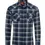 Thumbnail: Blue Flannel Check Long Sleeve Shirt