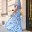 Thumbnail: Blue Fluorescent Effect Boho Maxi Dress