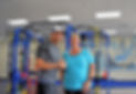 Personal Trainer with his client