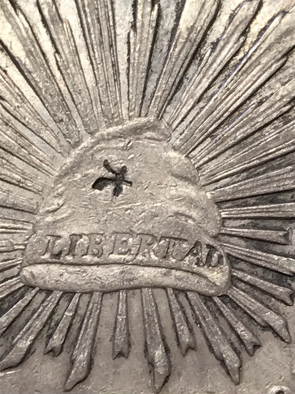 Thumbnail: 1882 HoJA Mexico 8 reales silver world coin