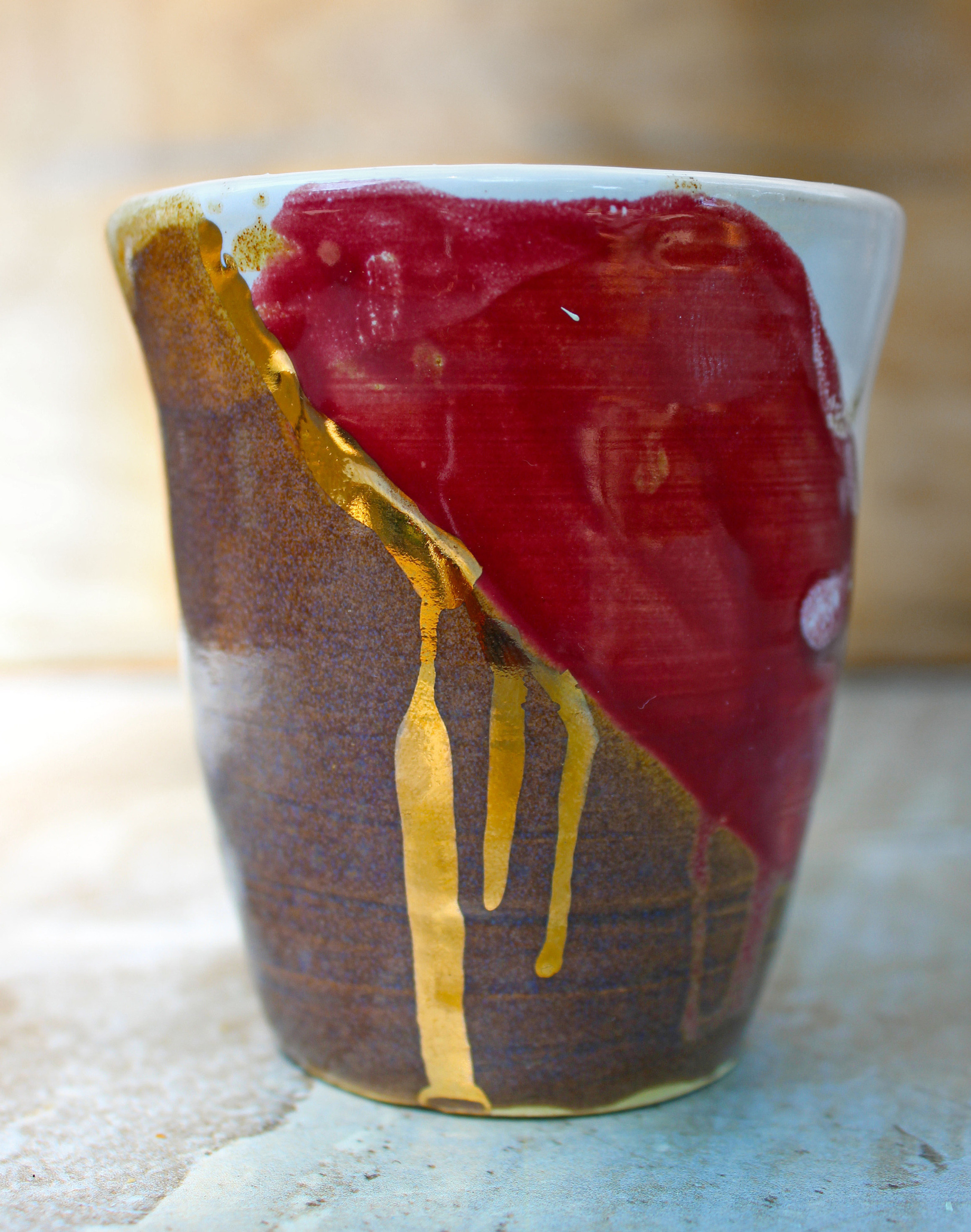 Verre en semi-grès / Stoneware glass.