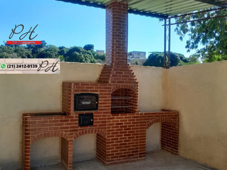 Churrasqueira forno fogão e bancada