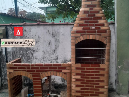 🔥Churrasqueira com bancada montada em Realengo RJ 🔥