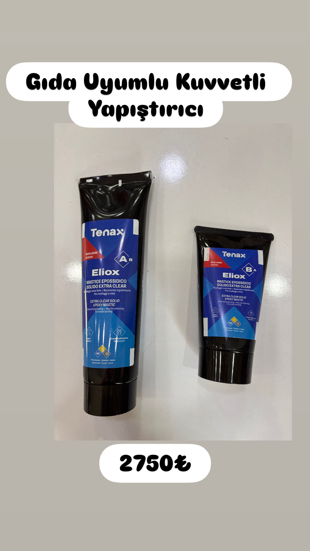 Gıda Uyumlu TENAX Elıox Yapıştırıcı 