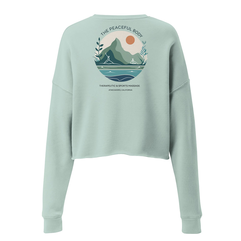 Thumbnail: Crop Sweatshirt-The Peaceful Body