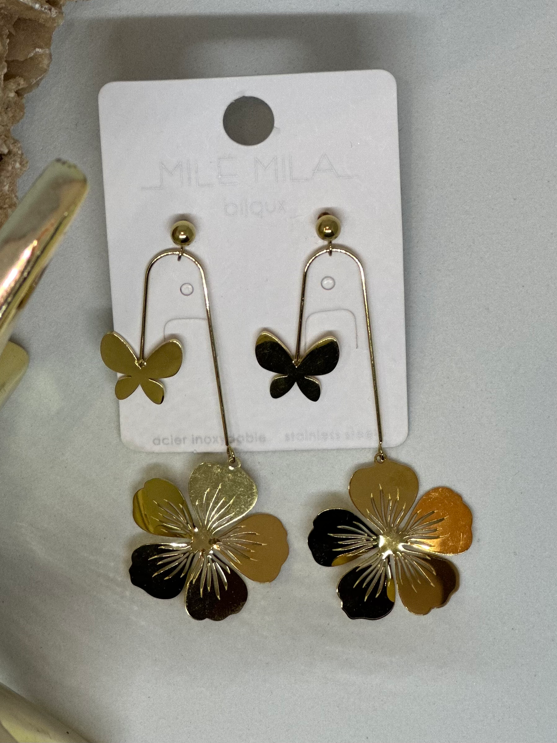 Boucles d’oreilles PAPILLON