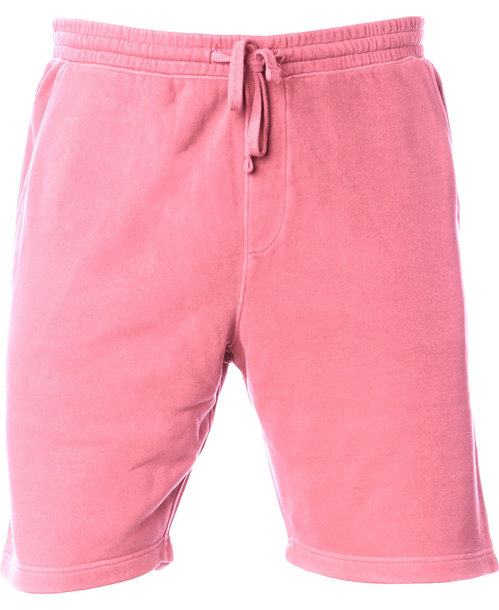 【oan】Plain Pigment Setup Shorts Fleece Shorts | Urban Edge Printing