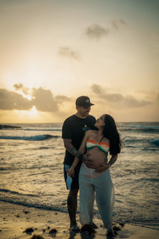 pareja en playa