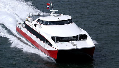 Red Funnel's Red Jet Service runs between Southampton and West Cowes.