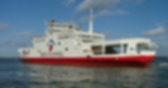 The Red Funnel Car Ferry runs between East Cowes and Southampton.