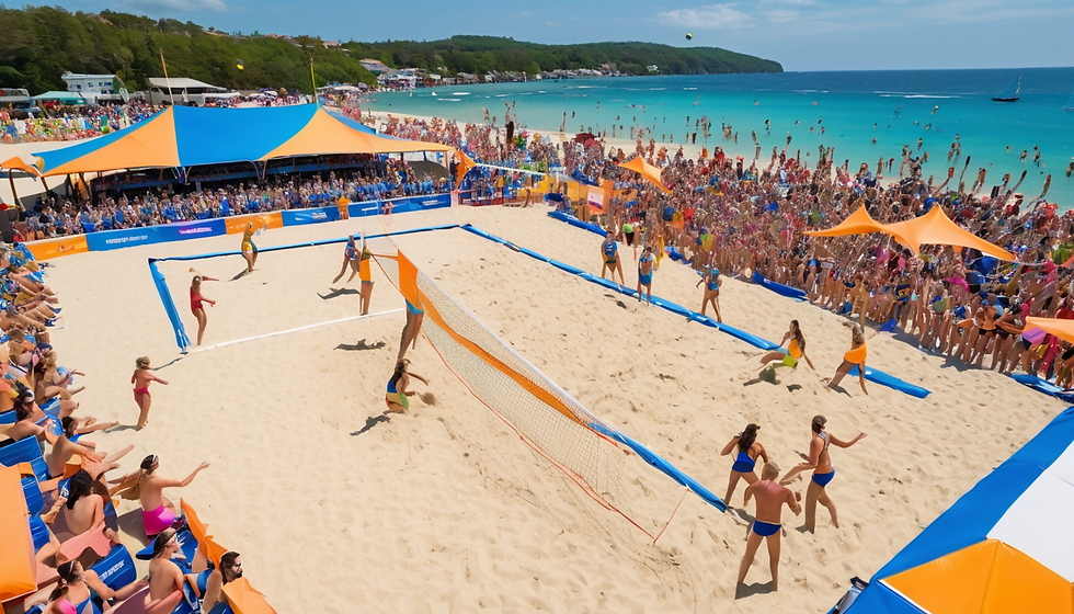 Summer Beach Volleyball Fiesta