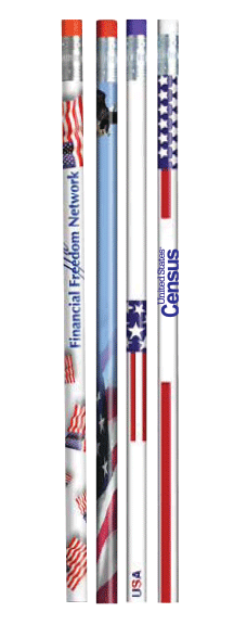 Imprinted Patriotic Pencils