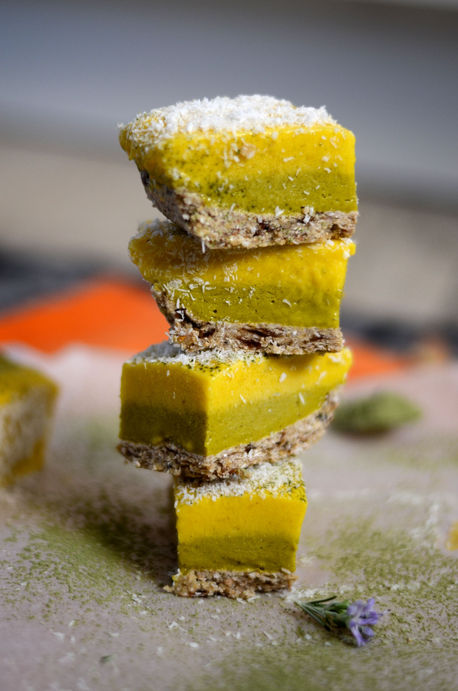 Delicias de Mango, Coco y Té matcha