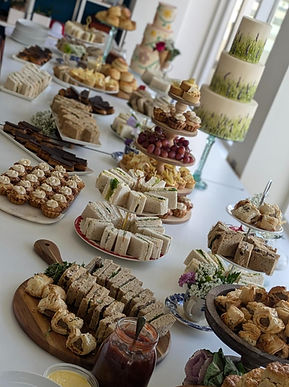 afternoon tea set up