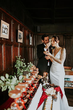 Dessert table in london. tiramisu tower