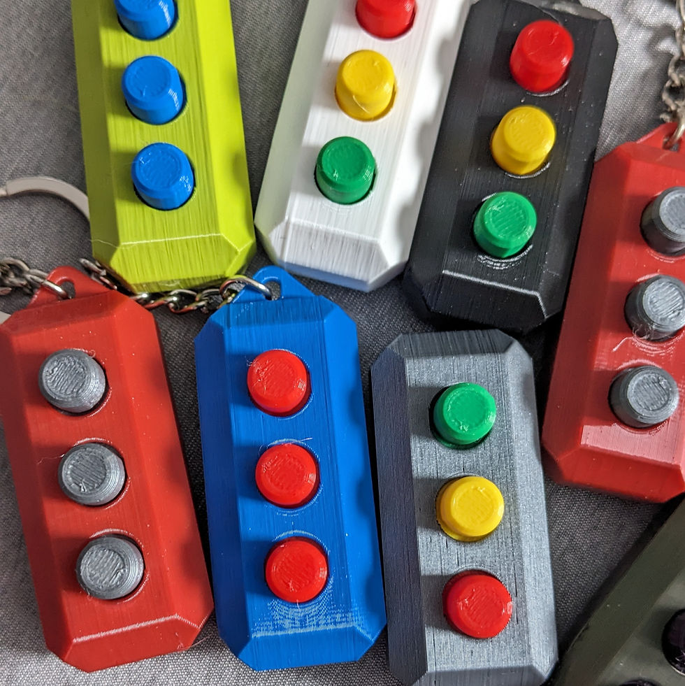 Thumbnail: Magnetic Buttons Keychain