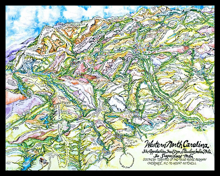 Mountain Map of WNC