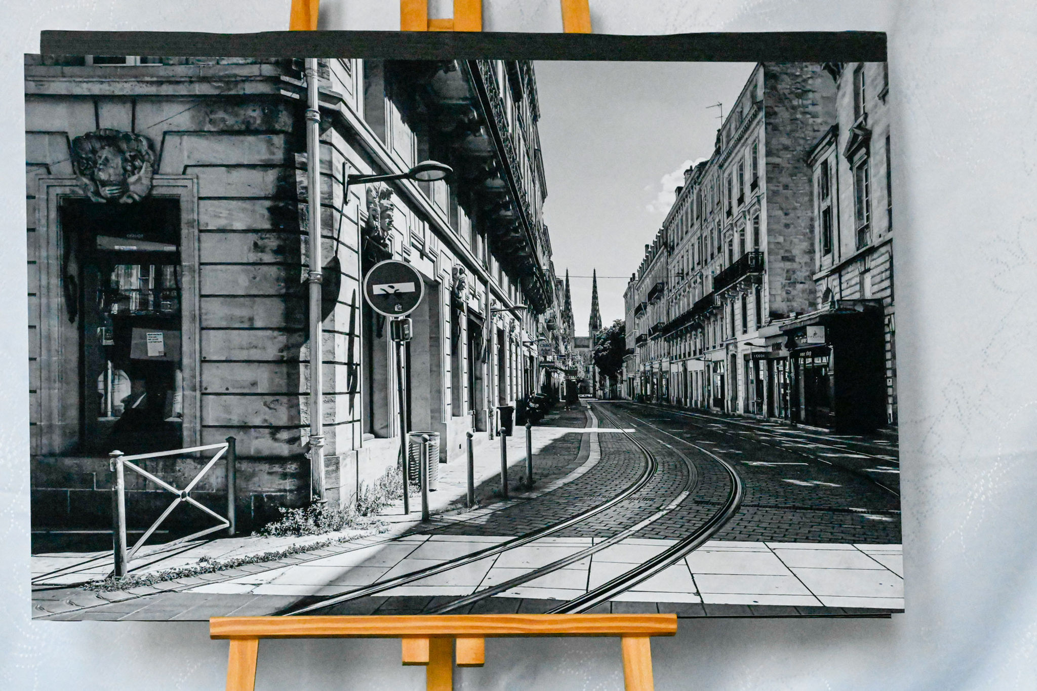 Rue Vital Carles Intendance   Bordeaux confiné tirage Photo 45x30 cm numéroté
