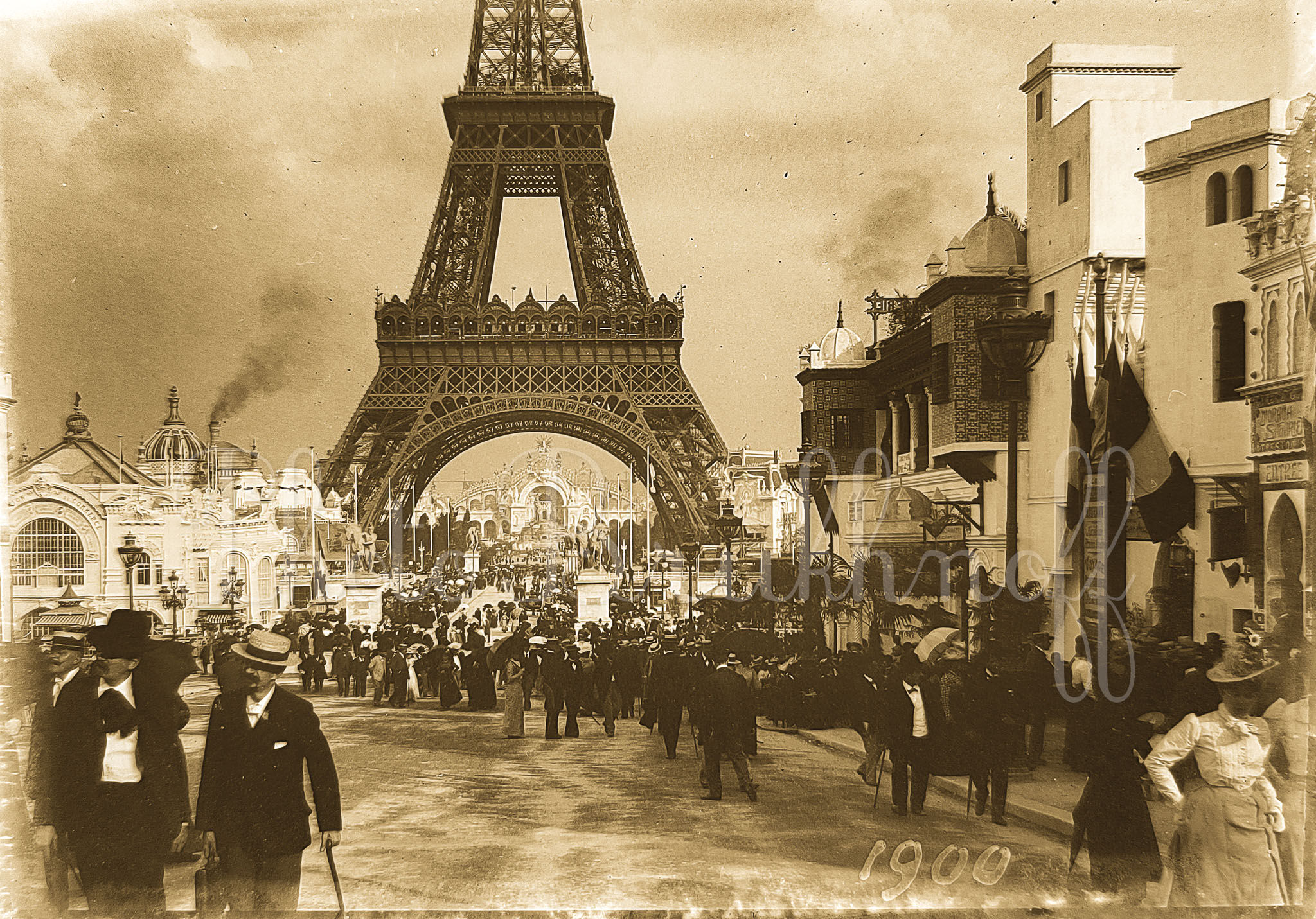 Foire Universelle de Paris 1900 tour Eiffel