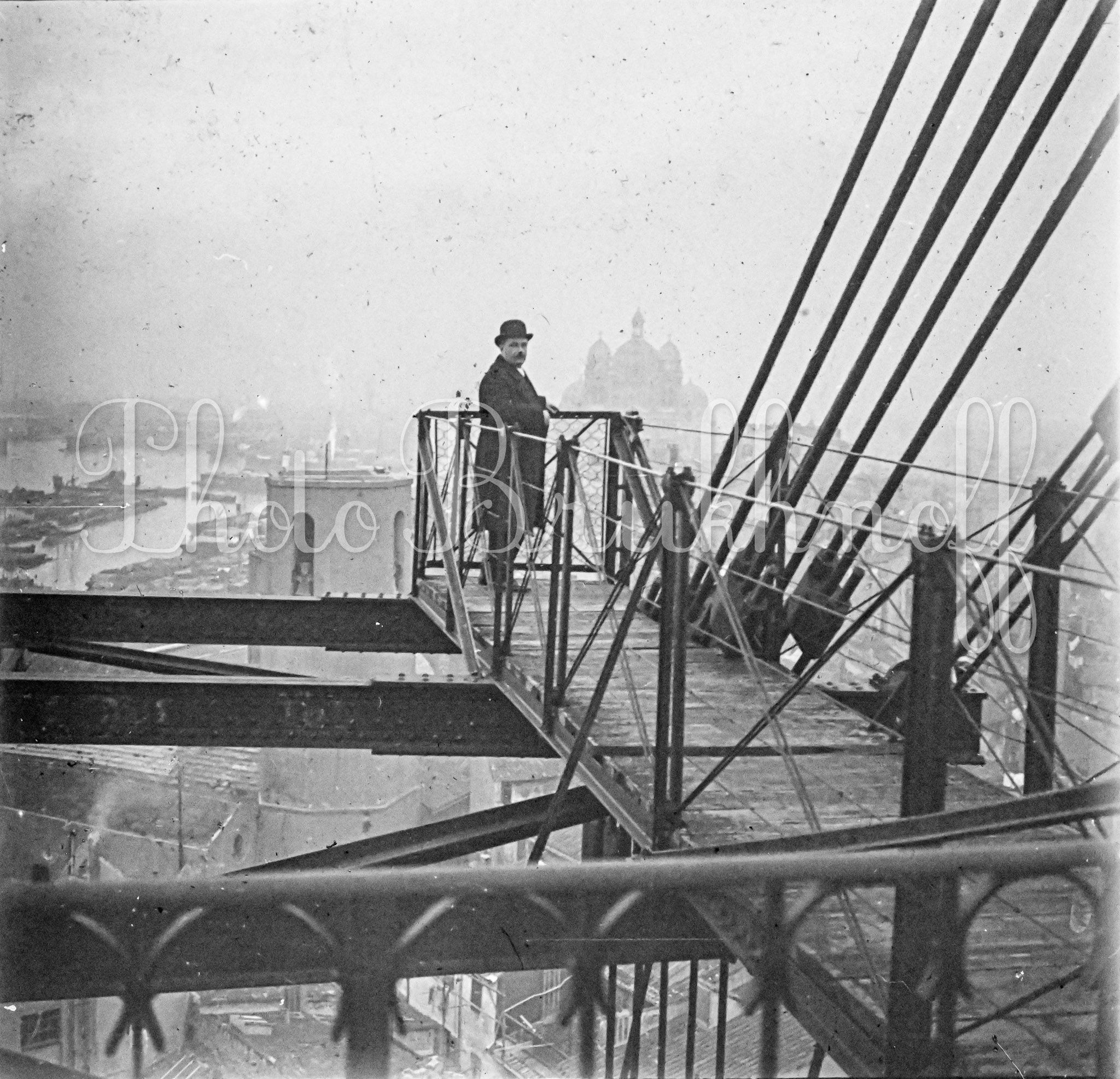 Vue prise depuis le pont Transbordeur de Marseille vers 1910